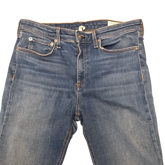 Rag & Bone Cate Mid-rise Ankle Crop Light Blue Skinny Jeans Size 30 - Picture 4 of 14